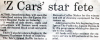 'Z Cars' Star Fete