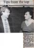 Tips from the top press cutting